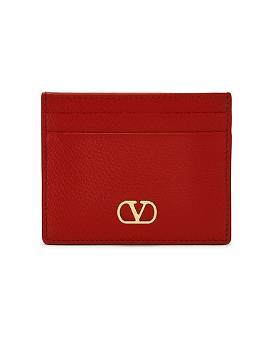 V Logo Signature Card Holder