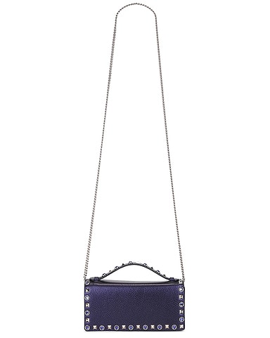 Rockstud Wallet With Strap