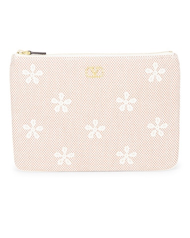 V Logo Signature Medium Flat Pouch