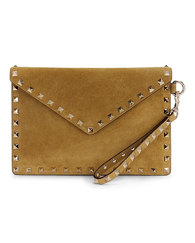 Rockstud Medium Flat Pouch