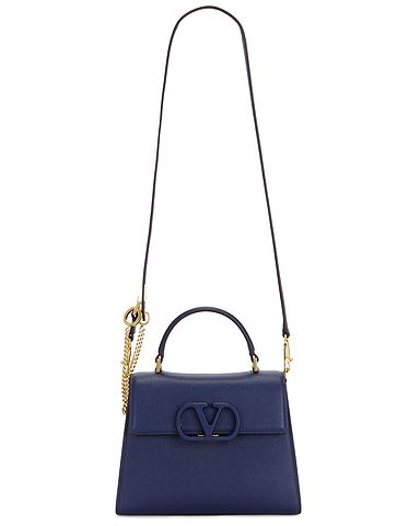 V Sling Small Top Handle Bag