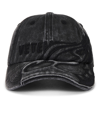 Blackout Flame Logo Cap