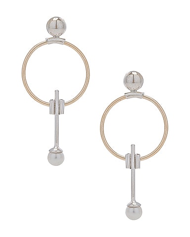 Swinging Pearl Earrings