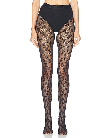 Rose Net Tights