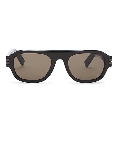 Geometric Acetate Sunglasses