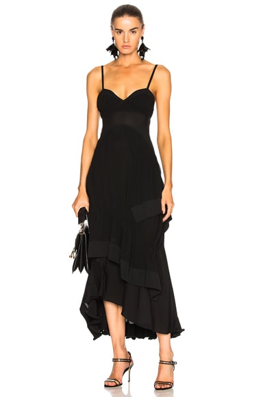 3.1 phillip lim Flamenco Bodice Dress in Black | FWRD