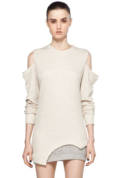 sweatshirt cut sleeves