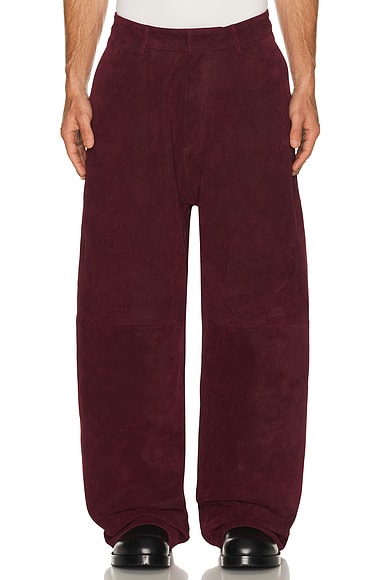 Daddy Corduroy Leather Trouser