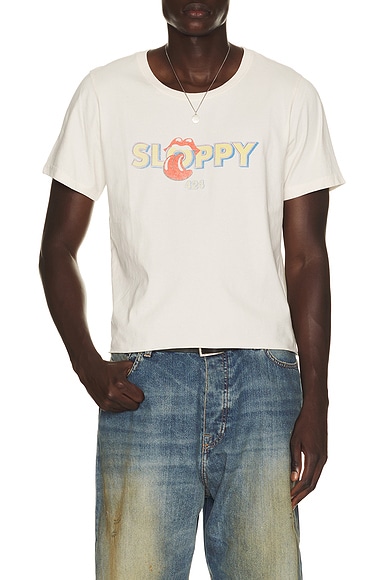 424 Sloppy Tee in Salt White