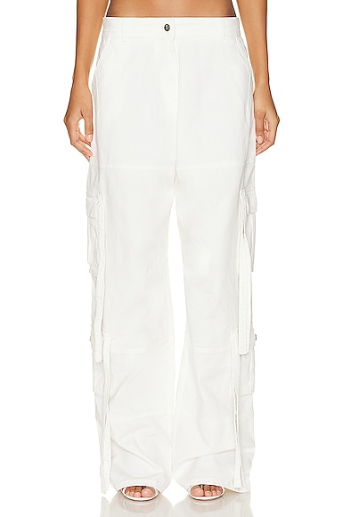 Drill Cargo Pant in Ivory