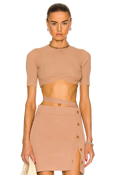 Ribbed Knit Crop Top