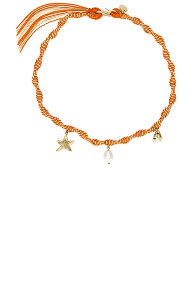 Alemais Calypso Macrame Charm Necklace in Multi