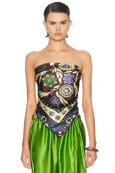 Jasper Silk Scarf Top