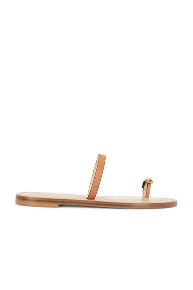 Amanu The Kibera Sandal in Cognac