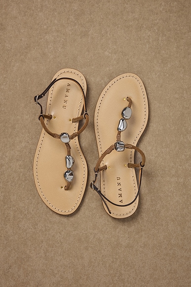 Balenciaga Square Knife Mules in White & Gold | FWRD