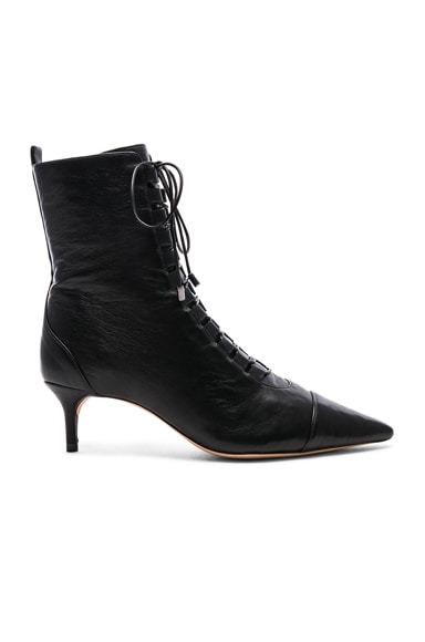 Leather Millen Lace Up Ankle Boots