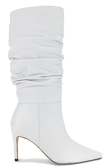Alexandre Birman Lucy Leather Boots In White