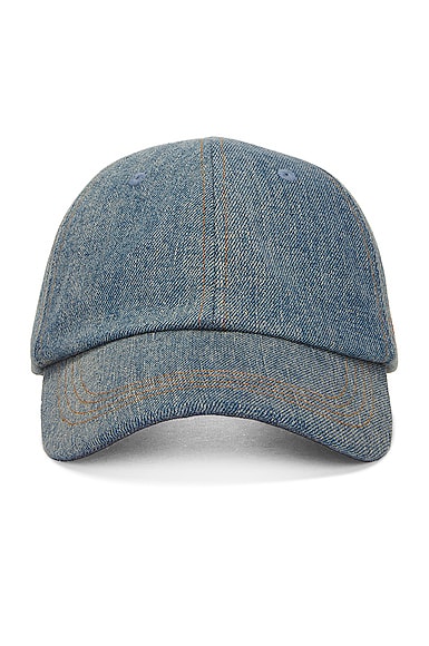Acne Studios Carliy Denim Detroit Hat in Blue