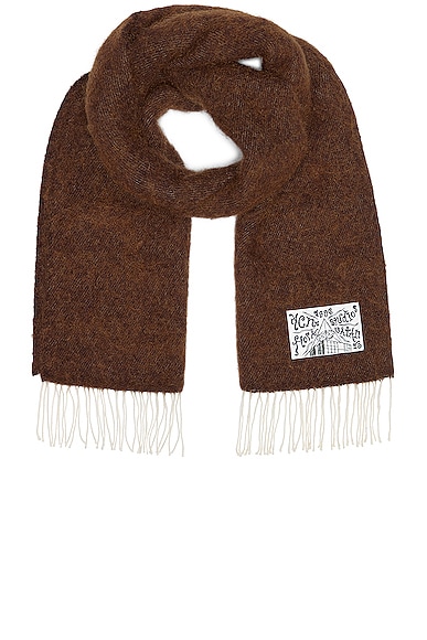 Acne Studios Scarf In Almond Brown