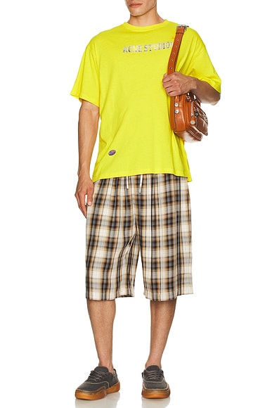 Ressa Optic Check Flannel Shorts
