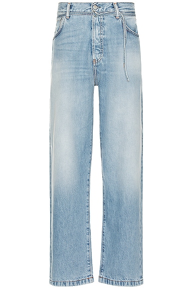 1991 Toj Vintage Straight Denim Jean In Light Blue