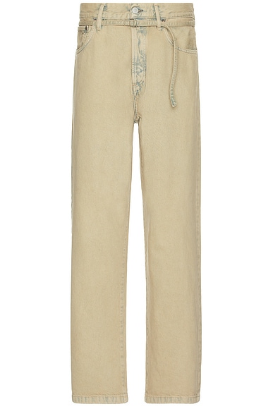 Acne Studios 1991 Toj Straight Denim Jean in Light Sand