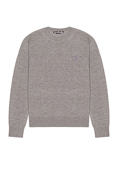 Acne Studios Kalon New Face Sweater in Grey