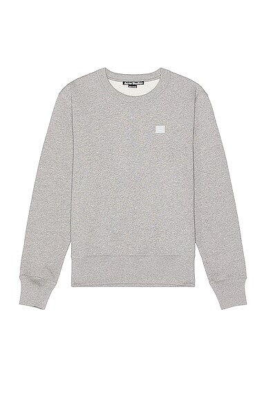 Acne Studios Face Sweatshirt in Light Grey