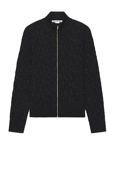 Acne Studios Cardigan in Black & Grey
