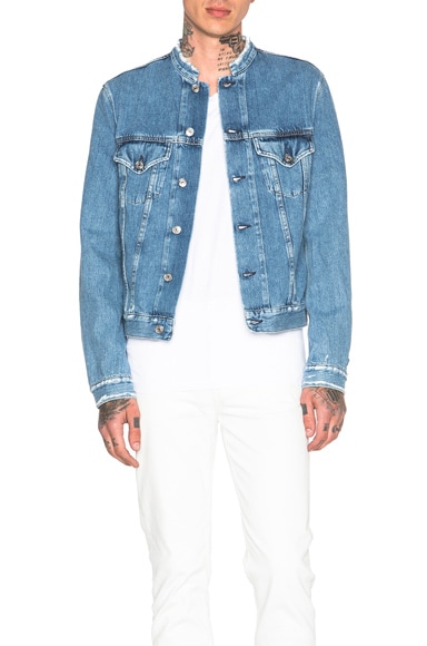 Acne Studios Who Frayed Denim Jacket in 