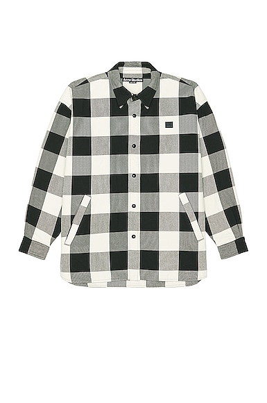 Face Plaid Button Up Shirt