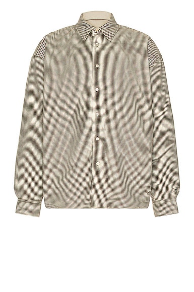 Oddy Cotton Micro Tattersall Padded Overshirt