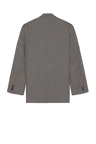 Shop Acne Studios Suit Blazer In Grey Melange