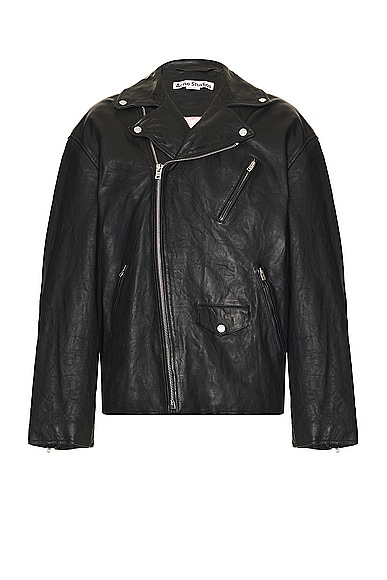 Acne Studios Leather Jacket in Black