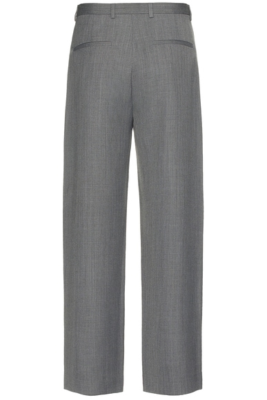 Shop Acne Studios Suit Trouser In Grey Melange