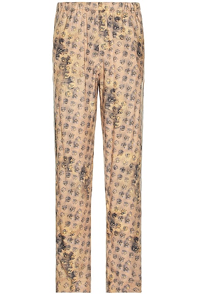 Acne Studios Paveli Washed Roses Pant in Beige