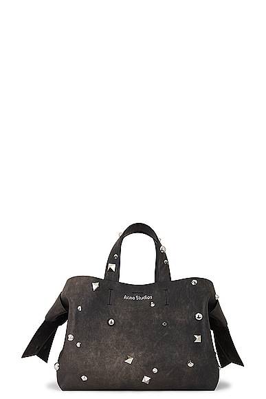 Shop Acne Studios Top Handle Bag In Dark Brown