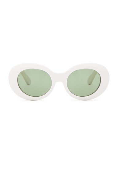 Acne Studios Mustang Sunglasses in Off White | FWRD