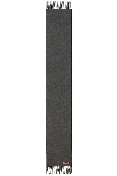 Acne Studios Solid Scarf In Grey Melange