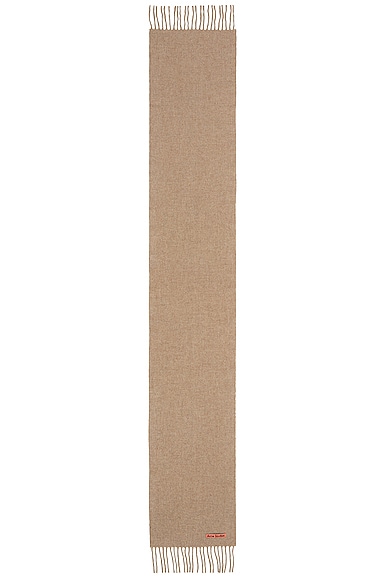 Acne Studios Solid Scarf In Oatmeal Melange