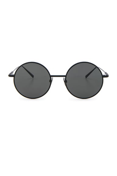 Acne Studios Scientist Sunglasses in Black Satin & Black | FWRD