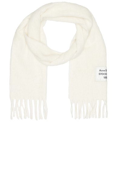 Acne Studios Viper Scarf in White | FWRD