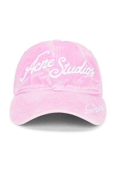 Acne Studios Baseball Hat in Bubble Pink