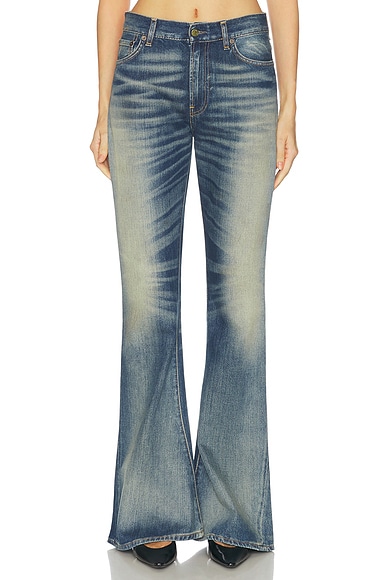 Acne Studios 2025F Bootcut Leg in Mid Blue