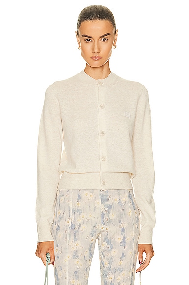 Acne Studios Button Up Cardigan in Oatmeal Melange