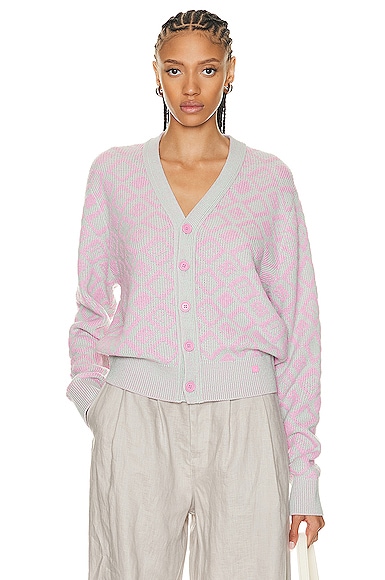 V Neck Sweater Acne Studios Pink Bag Acne Studios Knit Cardigan In