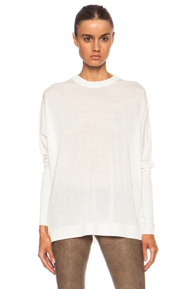 Acne Studios Delight Wool Sweater in Off White | FWRD