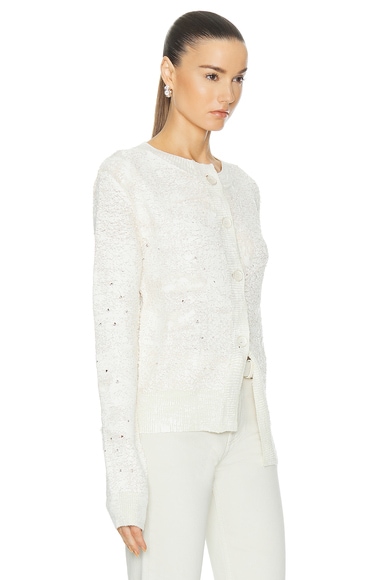 Shop Acne Studios Knit Cardigan In Off White