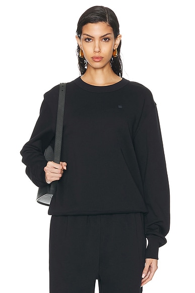 Acne Studios Fairah Face Sweatshirt in Black