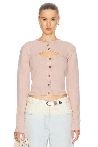 Acne Studios Cool Cashmere Sweater in Dusty Pink